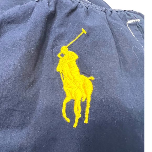 Polo Ralph Lauren Logo Track Pants Blue and Yellow Size L EUC - Picture 9 of 9